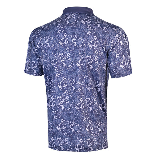 Handee Golf Short Sleeve Floral Print Men's Navy Shirt