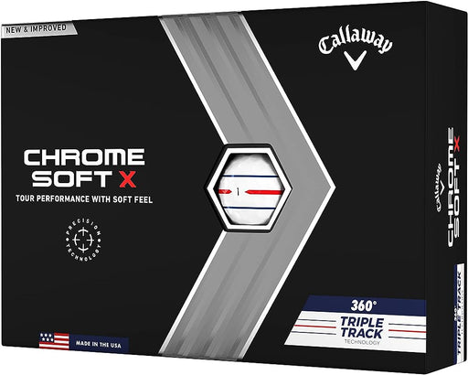 Callaway Golf 2022 Chrome Soft X Golf Balls (Sleeve)
