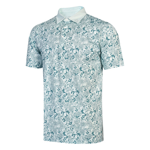 Handee Golf Short Sleeve Floral Print Men's Mint Shirt