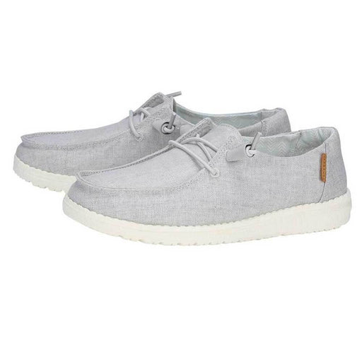 HEY DUDE-Wendy Chambray Light Grey Ladies Shoes