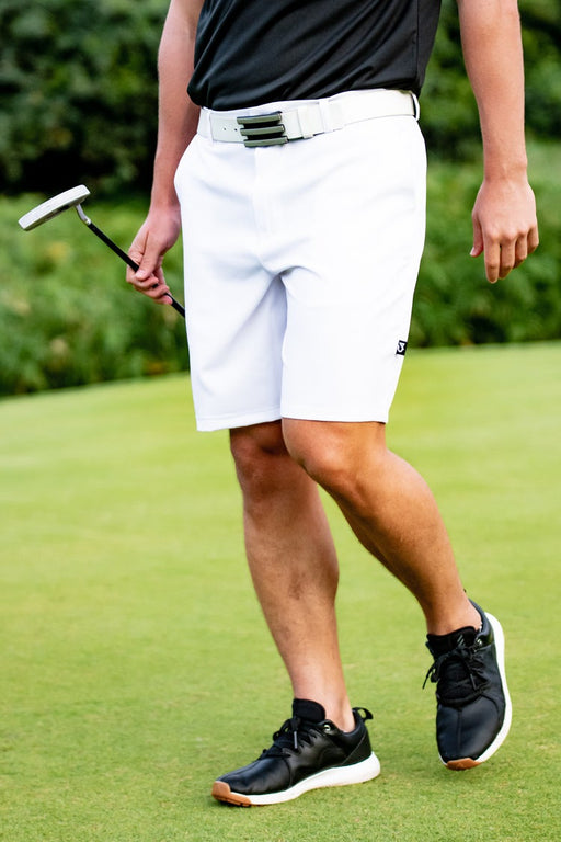 CA| Flow Golf Shorts- White