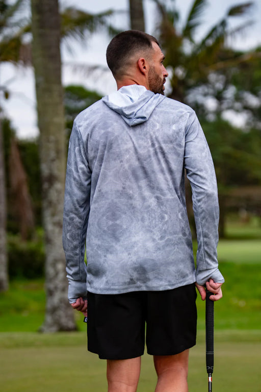 CA Light-Weight Golf Pullover Hoodie | Grey Marble