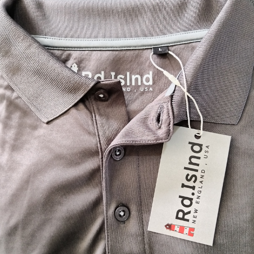 Rhode Island Golf Shirt  - Charcoal XL