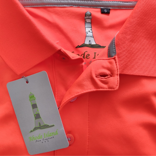 Rhode Island Golf Shirt  - Orange S