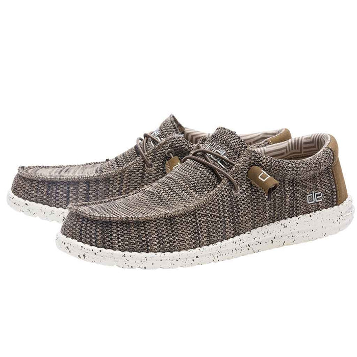 HEY DUDE- Wally Sox Brown Men's Shoes