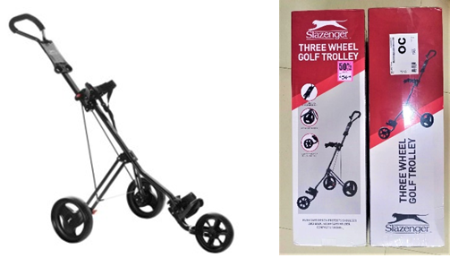 Slazenger 3 Wheel Steel Golf Caddie Cart